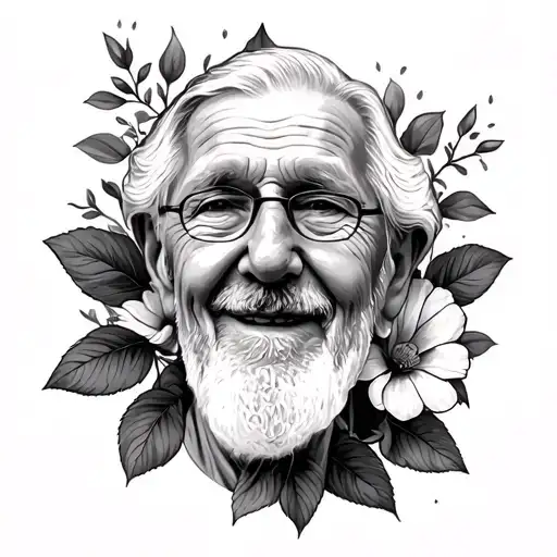 grandparent memorial  tattoo design idea