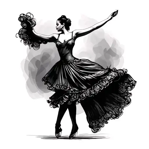 Flamenco Dancer tattoo design idea