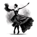 Flamenco Dancer tattoo design idea