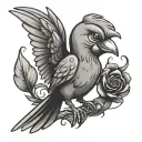 Looney Tunes tweety bird tattoo design idea