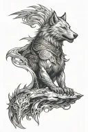 Witcher Wolf Tattoo sleeve tattoo design idea