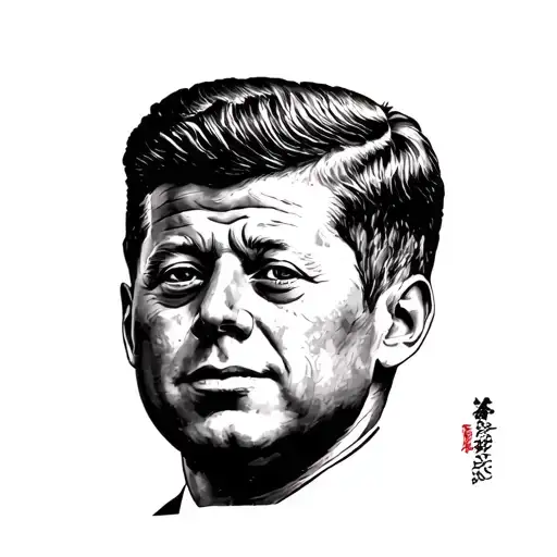 john f kennedy tattoo design idea