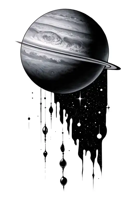 Uranus tattoo design idea