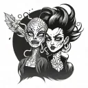 Jinx from Arcane tattoo design idea