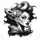 Jinx from Arcane tattoo design idea