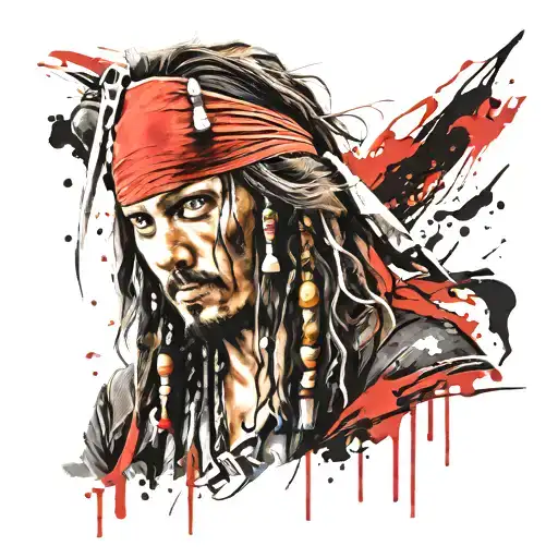 jack sparrow tattoo design idea