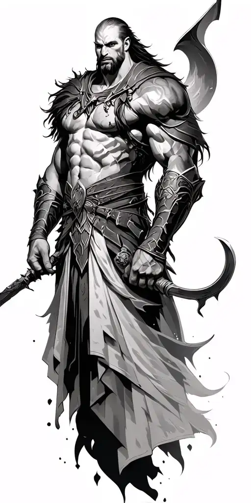 ares god of war tattoo design idea