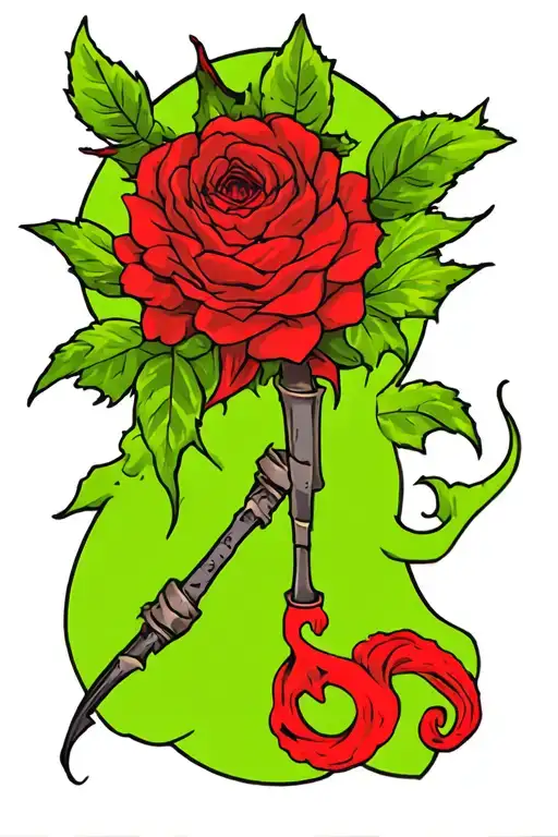 elemental undead tattoo design idea