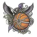 Baltimore  Basketball tattoo design idea