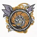 Baltimore  Basketball tattoo design idea