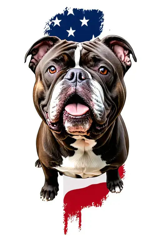 American Bully tattoo design idea