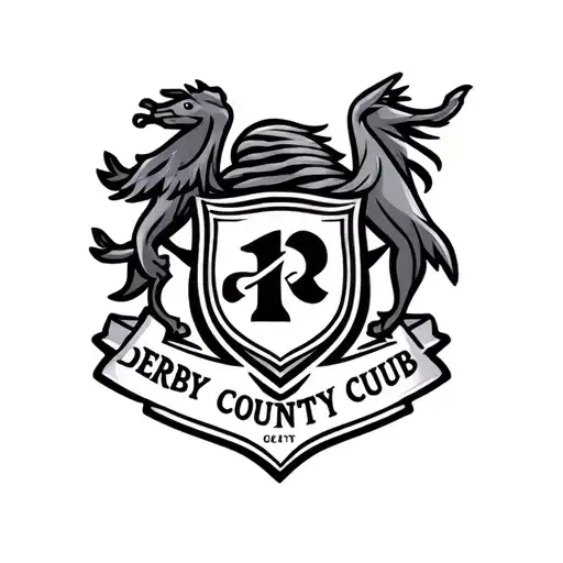 Derby county football club badge tattoo design idea