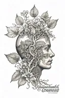 change and growth mindset tattoo design idea