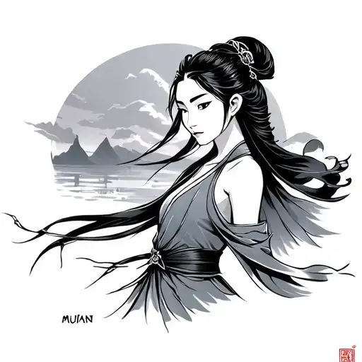 Mulan tattoo design idea