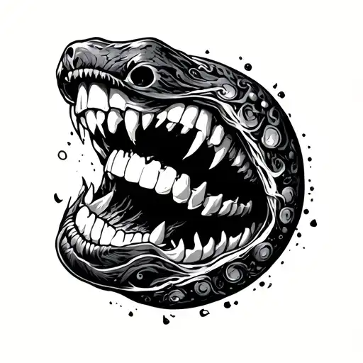 The world has teeth & it bites back tattoo tattoo design idea