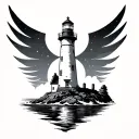 Lighthouse tattoo design idea