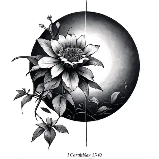 1 Corinthians 15:10 tattoo design idea