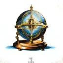 armillary sphere compas sextant navigation tattoo design idea