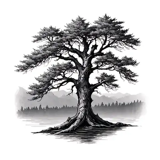 Aspen Tree tattoo design idea