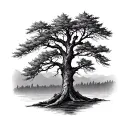 Aspen Tree tattoo design idea