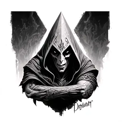 pyramid head silent hill forearm sleeve tattoo design idea