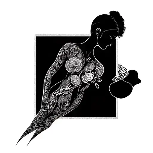 nursing tattoo design idea