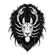 scorpio, capri Leo tattoo design idea