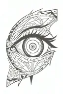 sasuke eye tattoo design idea