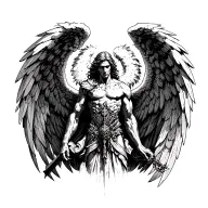archangel uriel tattoo design idea