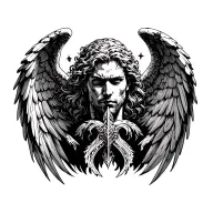 archangel uriel tattoo design idea