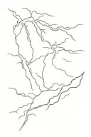 thunder and lightning tattoo design idea