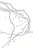 thunder and lightning tattoo design idea
