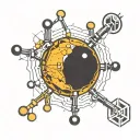 serotonin chemical structure tattoo design idea