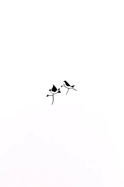 3 little birds tattoo design idea