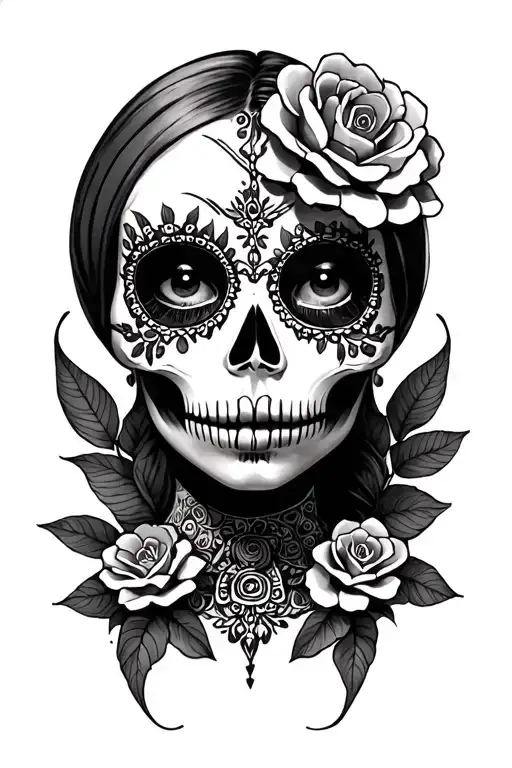catrina tattoo design idea