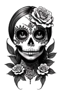 catrina tattoo design idea