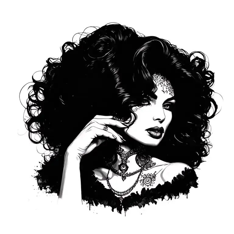 marla singer surrounded tattoo design idea