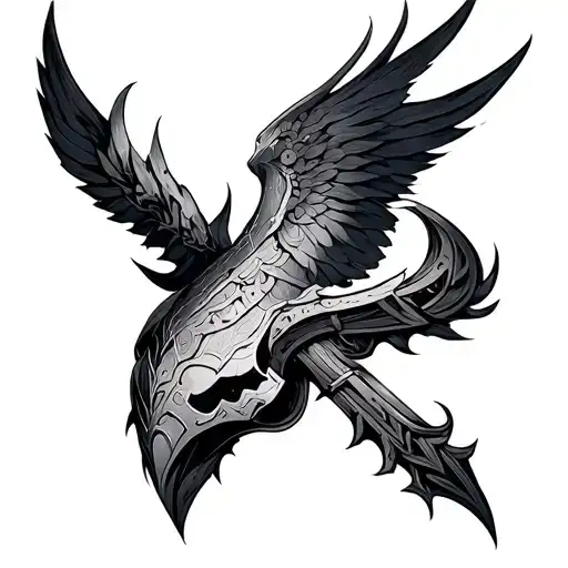 Armour tattoo design idea