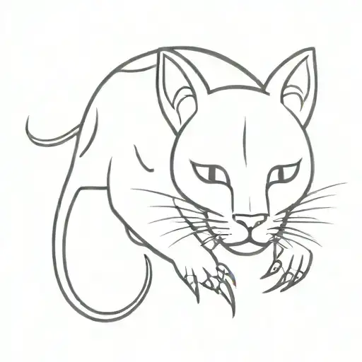 claw mark tattoo design idea