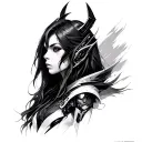 saryn from warframe tattoo design idea