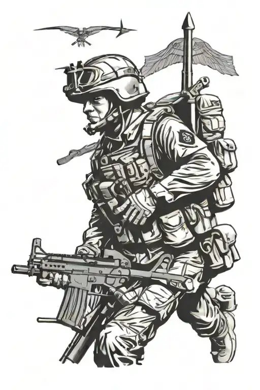 173rd airborne infantry tattoo design idea