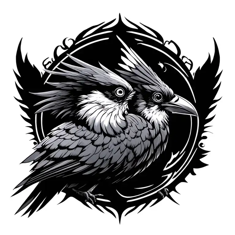 phonix bird tattoo design idea