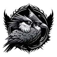 phonix bird tattoo design idea