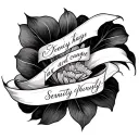 Serenity Prayer tattoo design idea