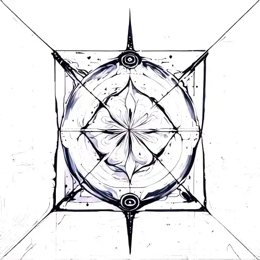 tesseract tattoo design idea