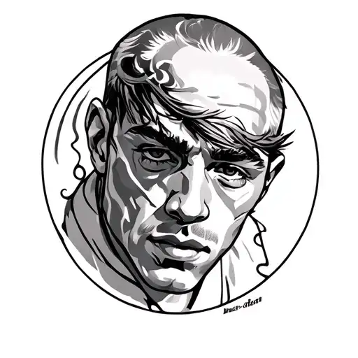 Andrew and 1993 circled and decorated tattoo design idea