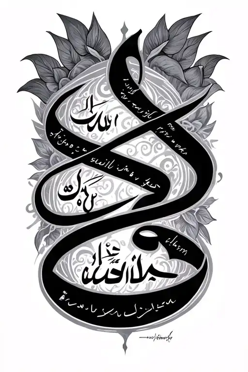 “And those who strive for Us, We will surely guide them.” arabic calligraphy tattoo design idea