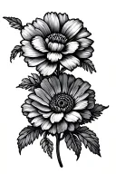 Tattoo representing the birth months June July may September December birth flowers  tattoo design idea