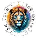 the horoscopes signs gemini taurus aquarius leo capricorn cancer in that order vertically  tattoo design idea