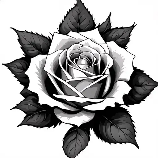 name alana and a rose tattoo design idea